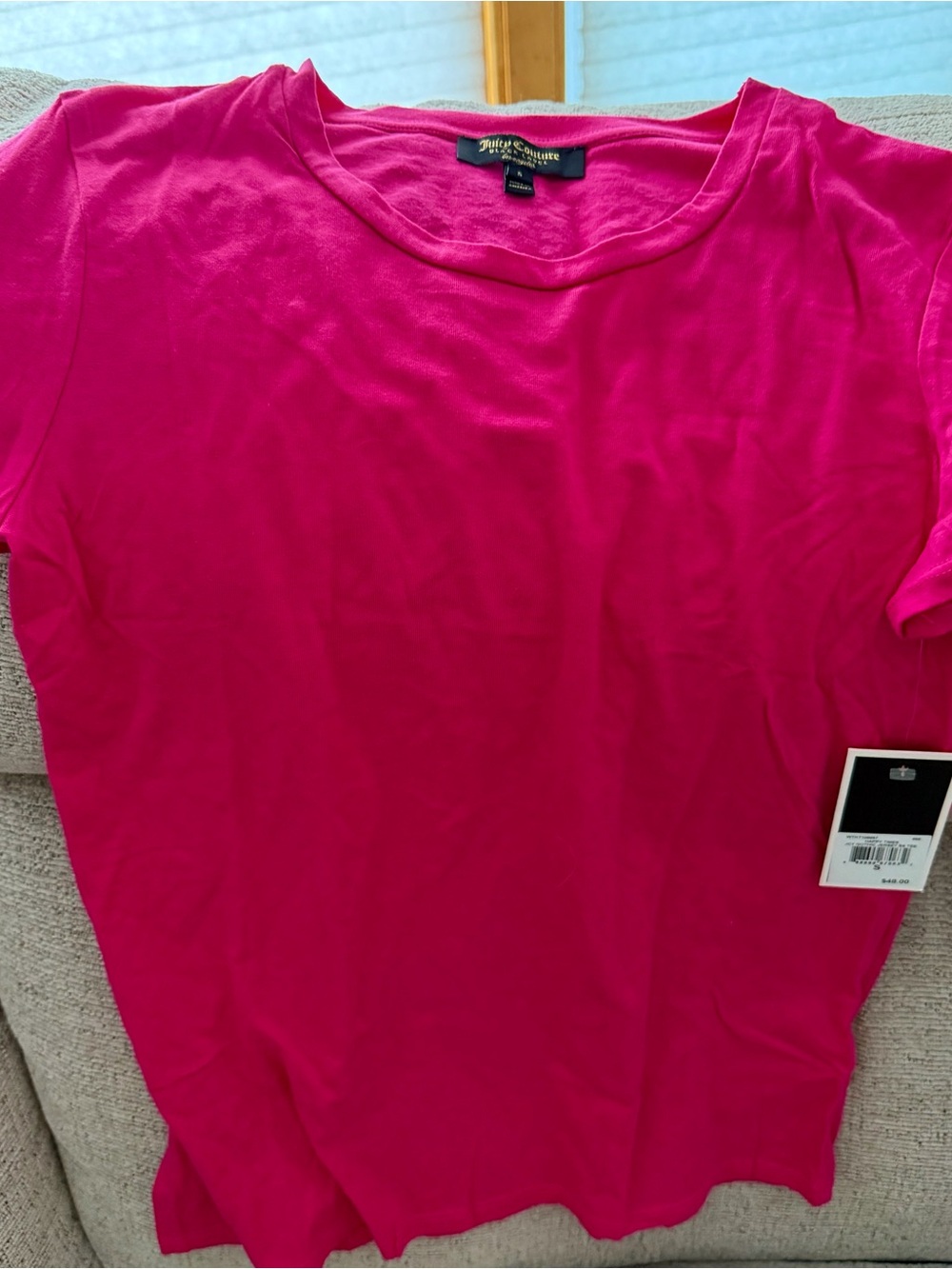 Juicy Couture Hot Pink Short-Sleeve Crewneck Tee